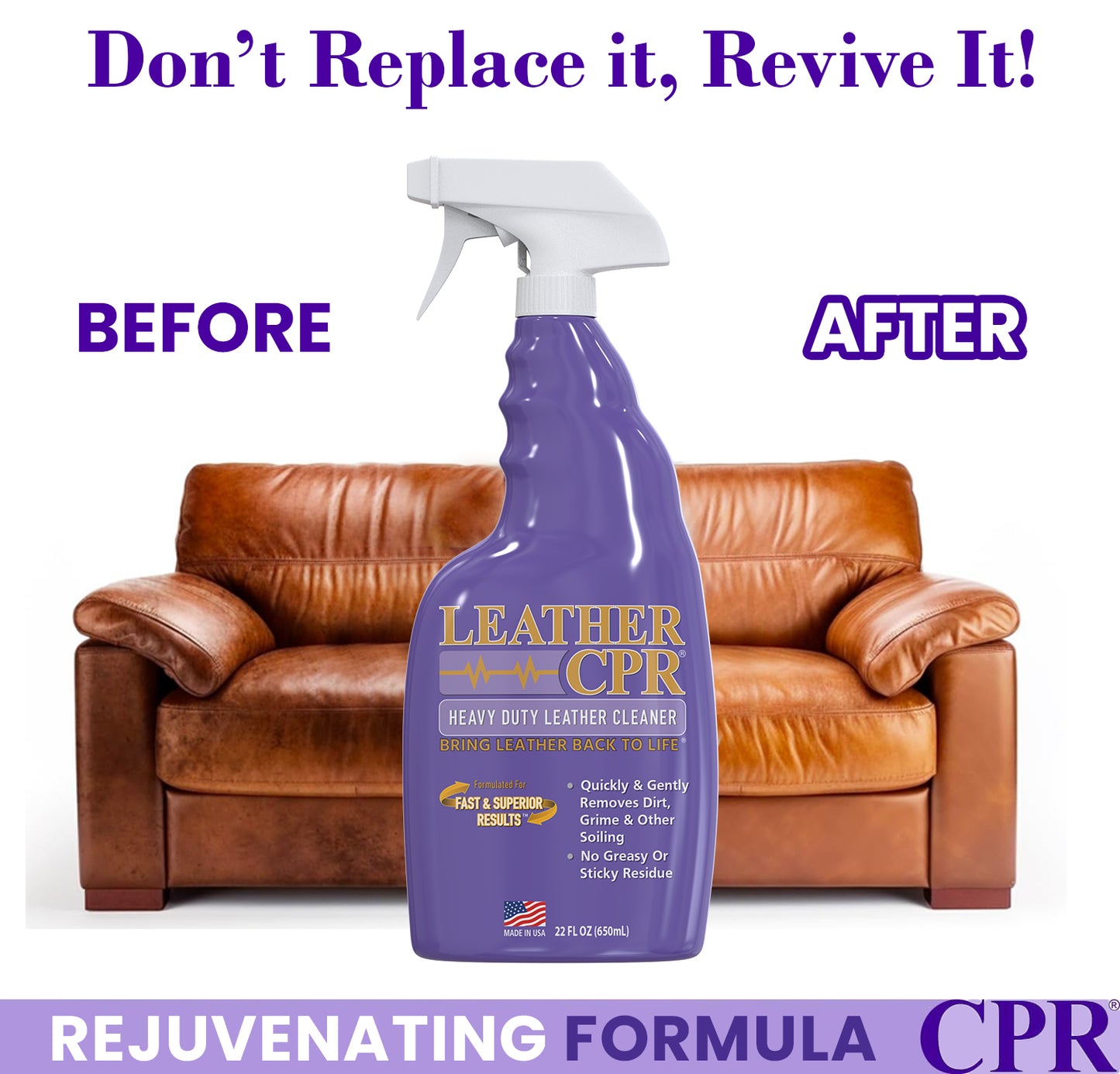 Leather CPR Heavy Duty Leather Cleaner 22oz