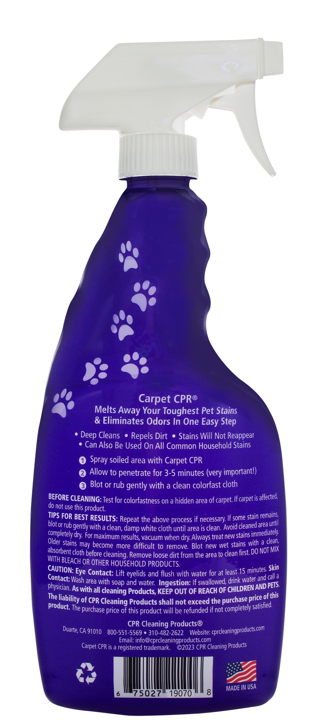 Carpet CPR Pet Stain & Odor Remover 32oz 4-Pack