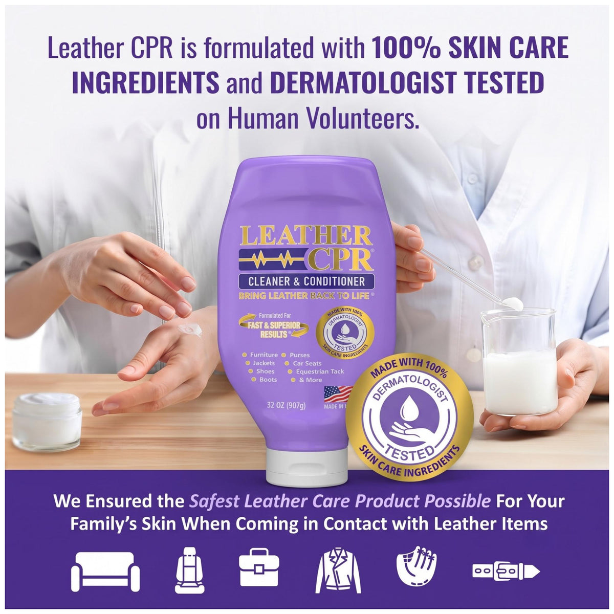 Larger Size - Leather CPR Cleaner & Conditioner 32oz