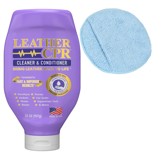 Leather CPR Cleaner & Conditioner 32oz + Microfiber Applicator Pad