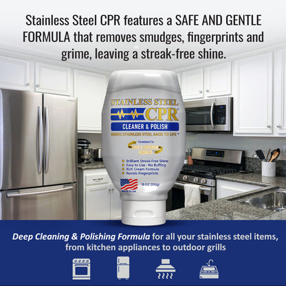 Stainless Steel CPR Cleaner & Polish 18oz 4-Pack