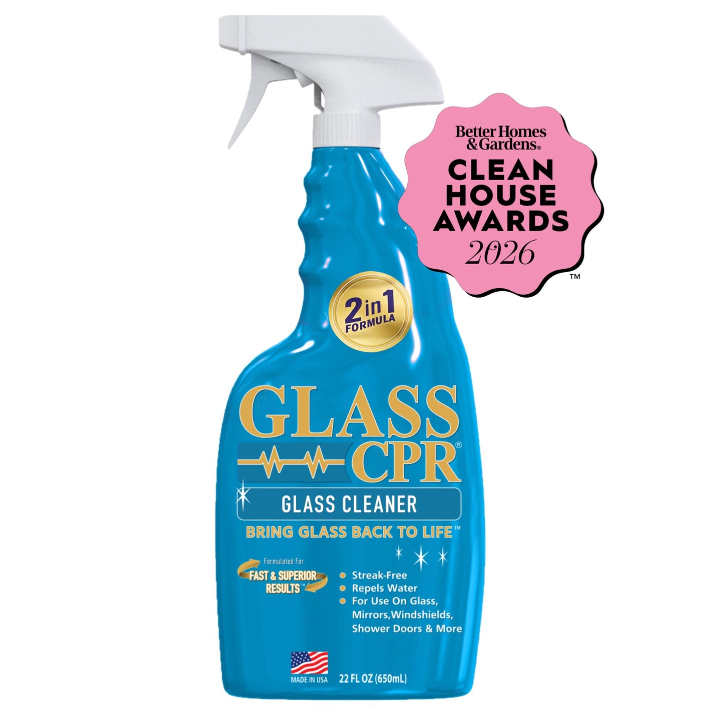 Glass CPR Glass Cleaner & Water Repellent 22oz