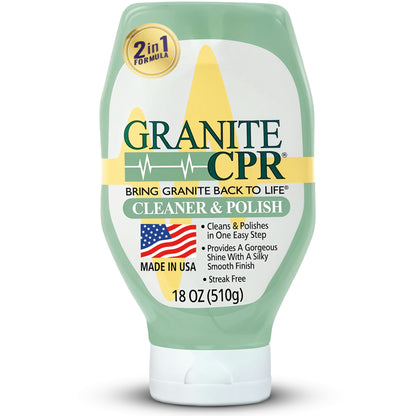 Leather CPR Cleaner & Conditioner 18oz + Granite CPR Cleaner & Polish 18oz +  1 Microfiber Applicator Pad