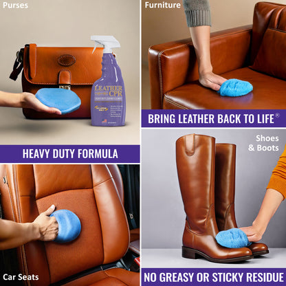 Leather CPR Heavy Duty Leather Cleaner  22oz 2-Pack