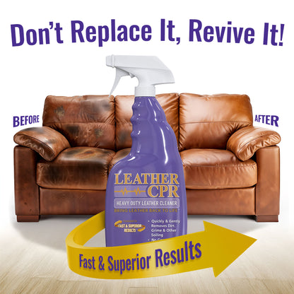 Leather CPR Heavy Duty Leather Cleaner  22oz 2-Pack