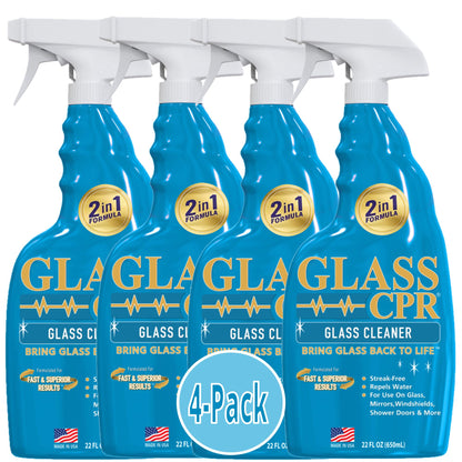Glass CPR Glass Cleaner & Water Repellent 22oz 4-Pack