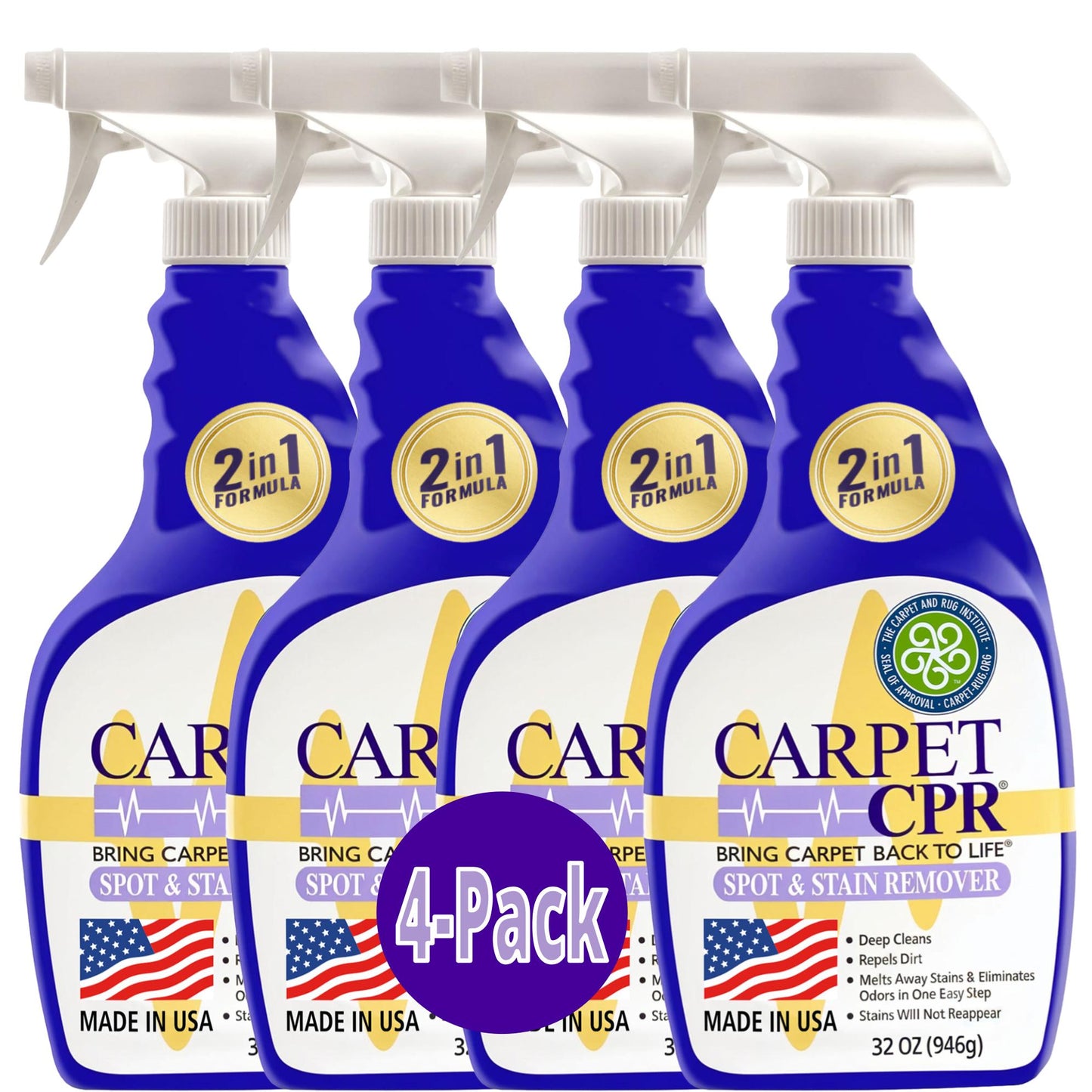 Carpet CPR Spot & Stain Remover 32oz 4-Pack