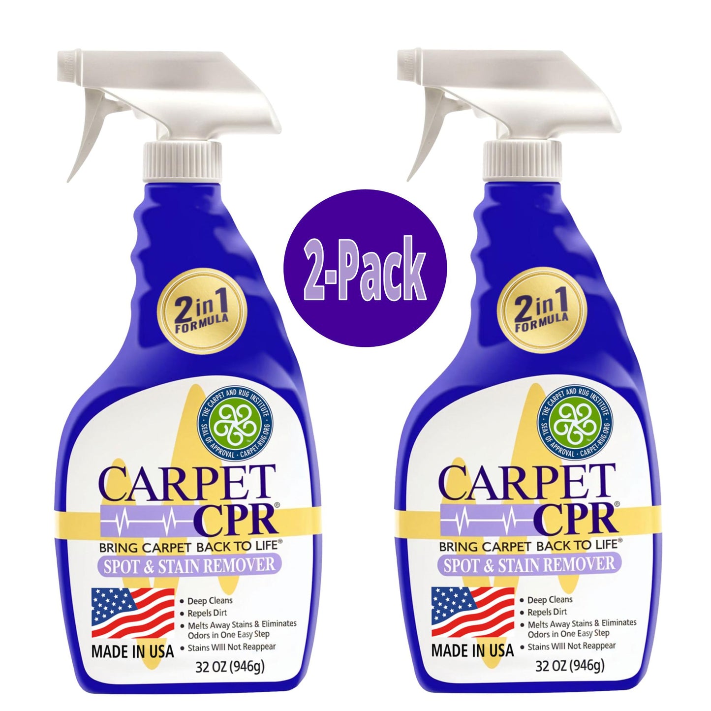 Carpet CPR Spot & Stain Remover 32oz 2-Pack
