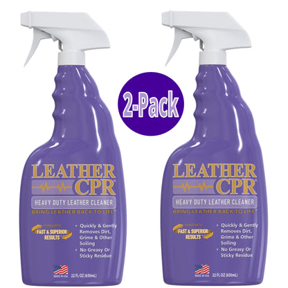 Leather CPR Heavy Duty Leather Cleaner  22oz 2-Pack