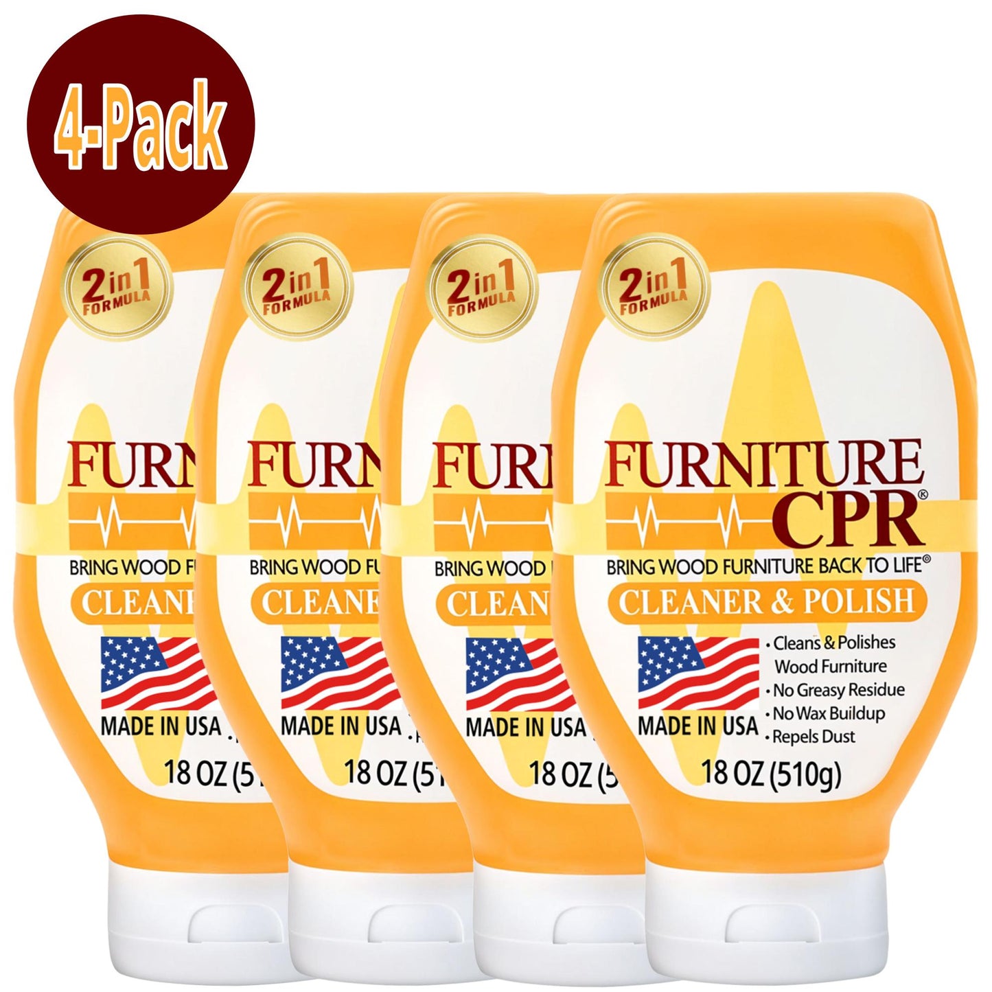 Furniture CPR Cleaner & Polish 18oz 4-Pack