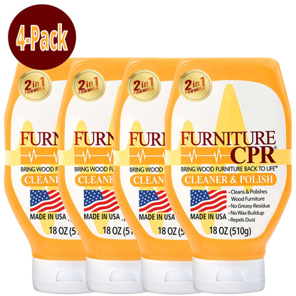 Furniture CPR Cleaner & Polish 18oz 4-Pack