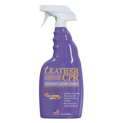 Leather CPR Cleaner & Conditioner 18oz + Leather CPR Heavy Duty Leather Cleaner 22oz